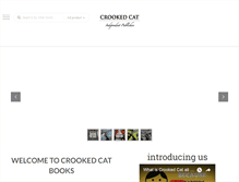 Tablet Screenshot of crookedcatbooks.com